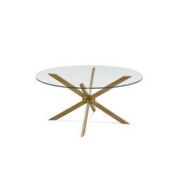 Picture of Bassett Mirror 5511-120-491 Tess Round Cocktail Table&#44; Glazed Gold