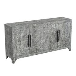 Picture of Bassett Mirror 8595-DR-576 Casual Dining Clancy Server Cabinet&#44; Rustic Grey Wash