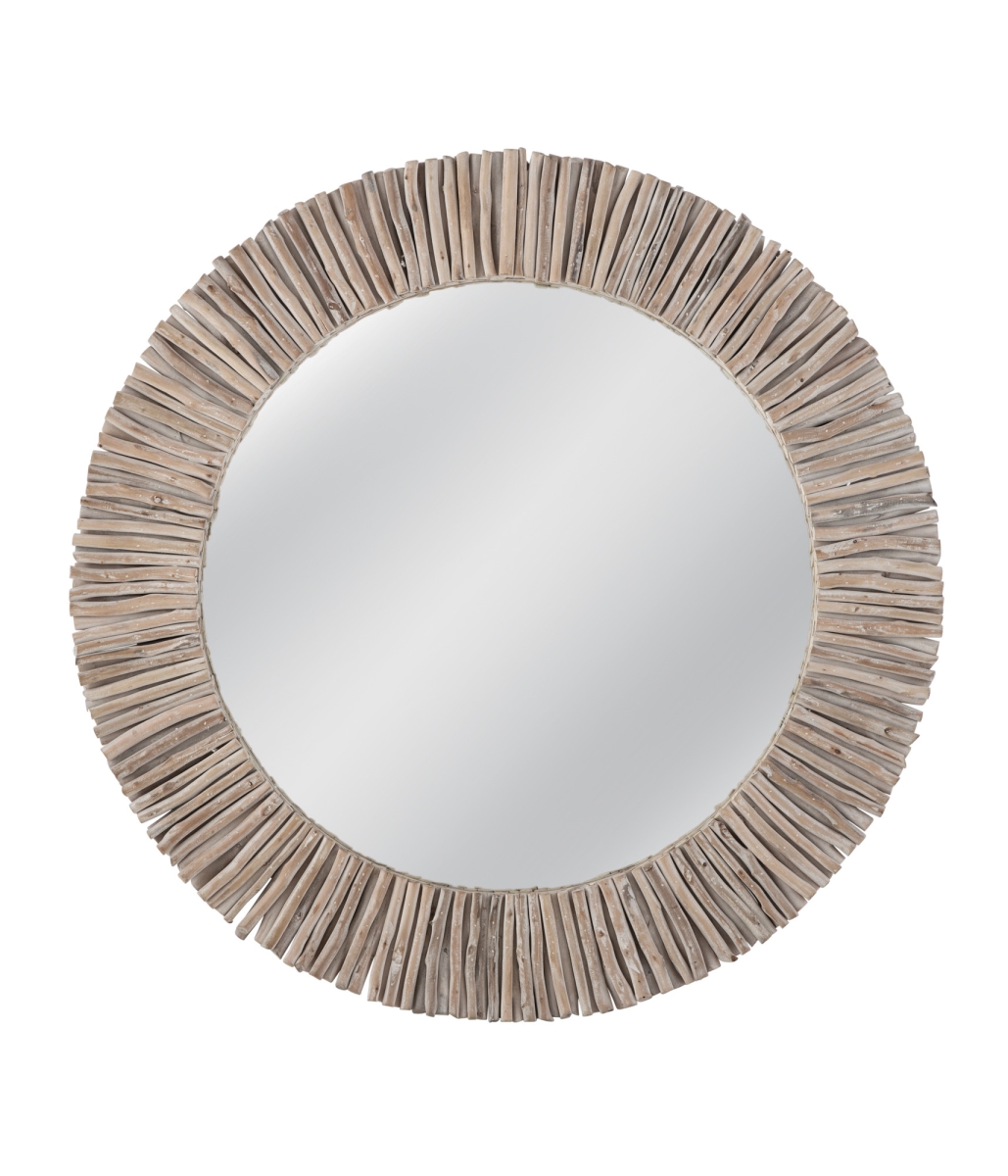 Picture of Bassett Mirror M4915 Splay Wall Mirror&#44; White Wash