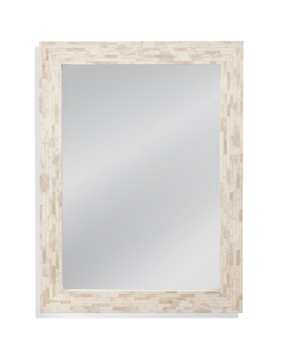 Picture of Bassett Mirror M4860 Mantra Wall Mirror&#44; Cream & White