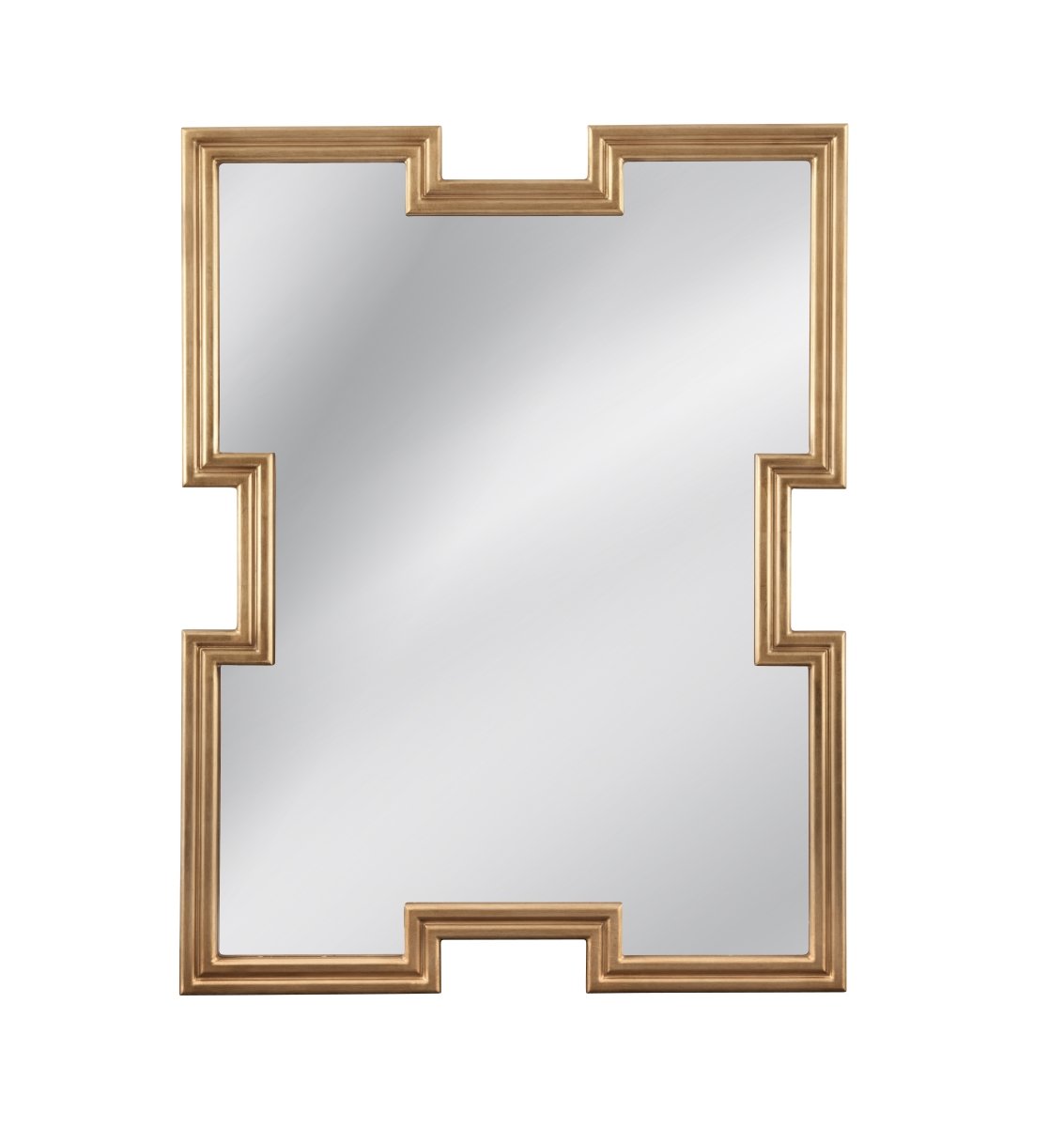Picture of Bassett Mirror M4878 Gold Leaf Brourke Wall Mirror