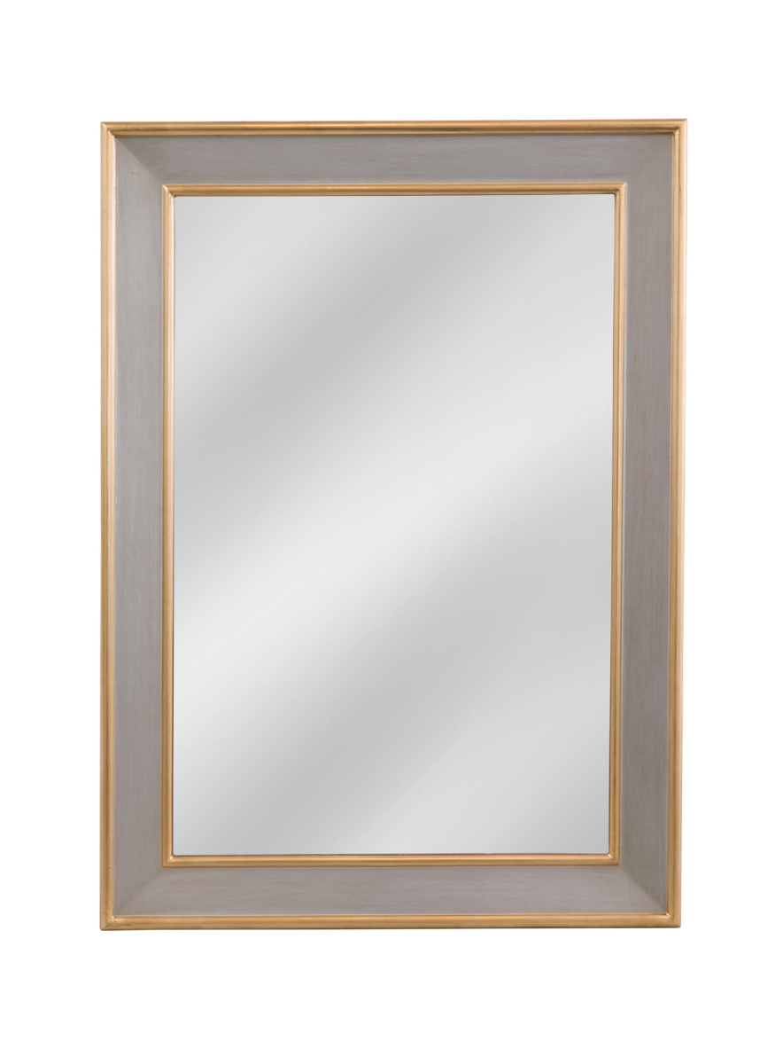Picture of Bassett Mirror M4877 Doubled Wall Mirror&#44; Antique Gold & Silver Leaf