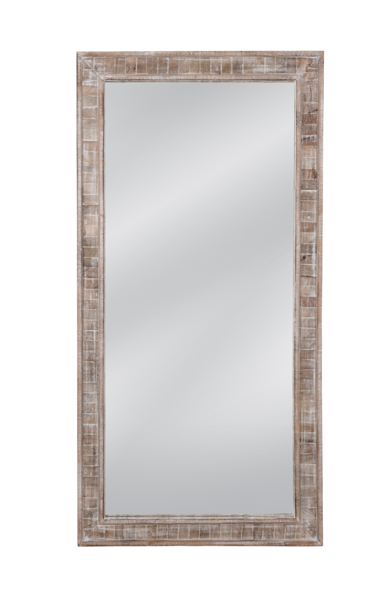 Picture of Bassett Mirror M4925 Drew Floor Mirror&#44; White Wash