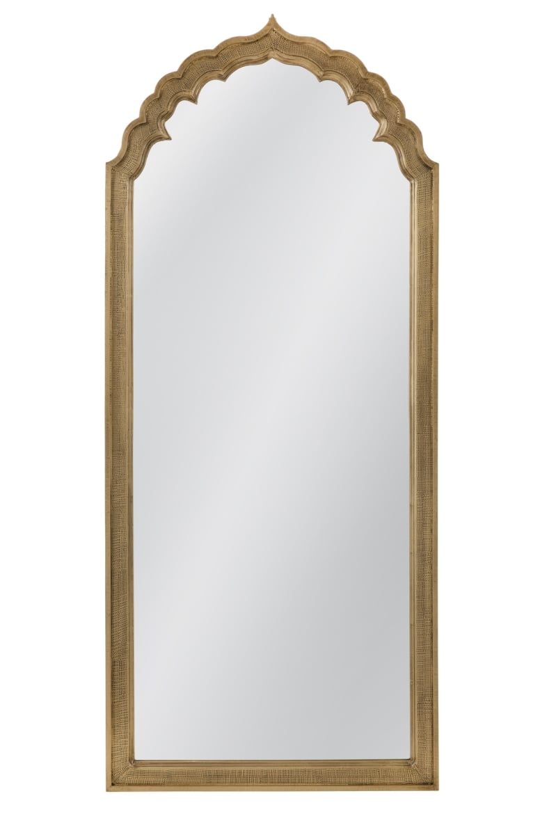 Picture of Bassett Mirror M4913 Tusk Wall Mirror&#44; Brass Clad