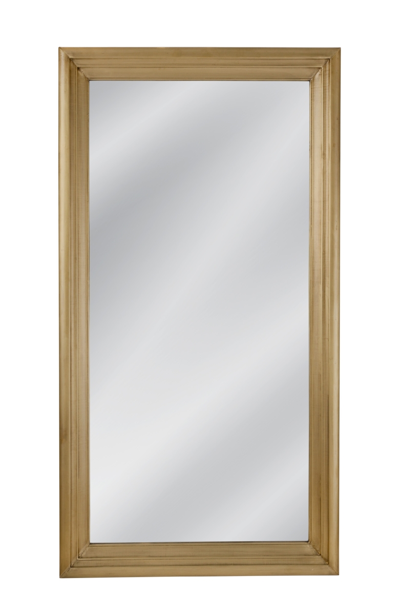 Picture of Bassett Mirror M4926 Rea Floor Mirror&#44; Antique Brass