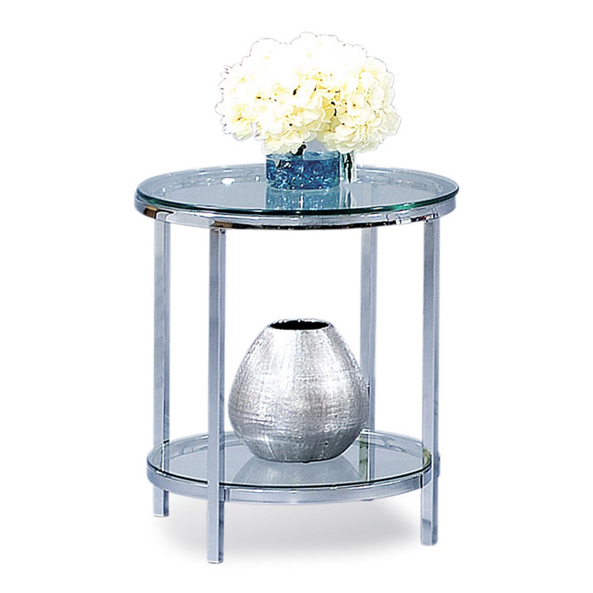 Picture of Bassett Mirror T1792-220EC Patinoire Round End Table