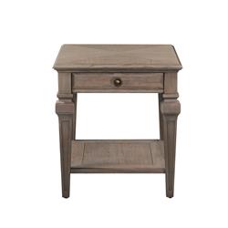 Picture of Bassett 5270-LR-200 Daniel Square End Table&#44; Grayed Oak - 24 x 26 x 22 in.