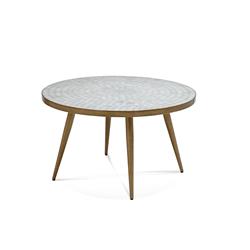 Picture of Bassett Mirror 6840-LR-120 18 in. Kemira Marble Cocktail Table - Round