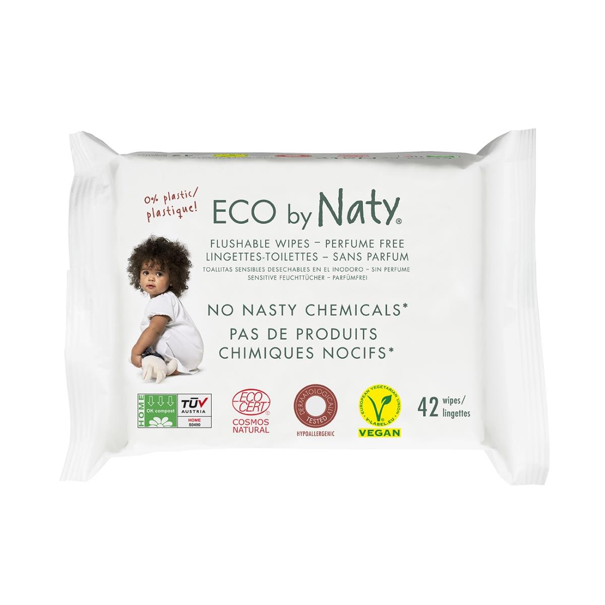 Picture of Naty AB 245074 Eco Flushable Baby Wipes&#44; 504 Count
