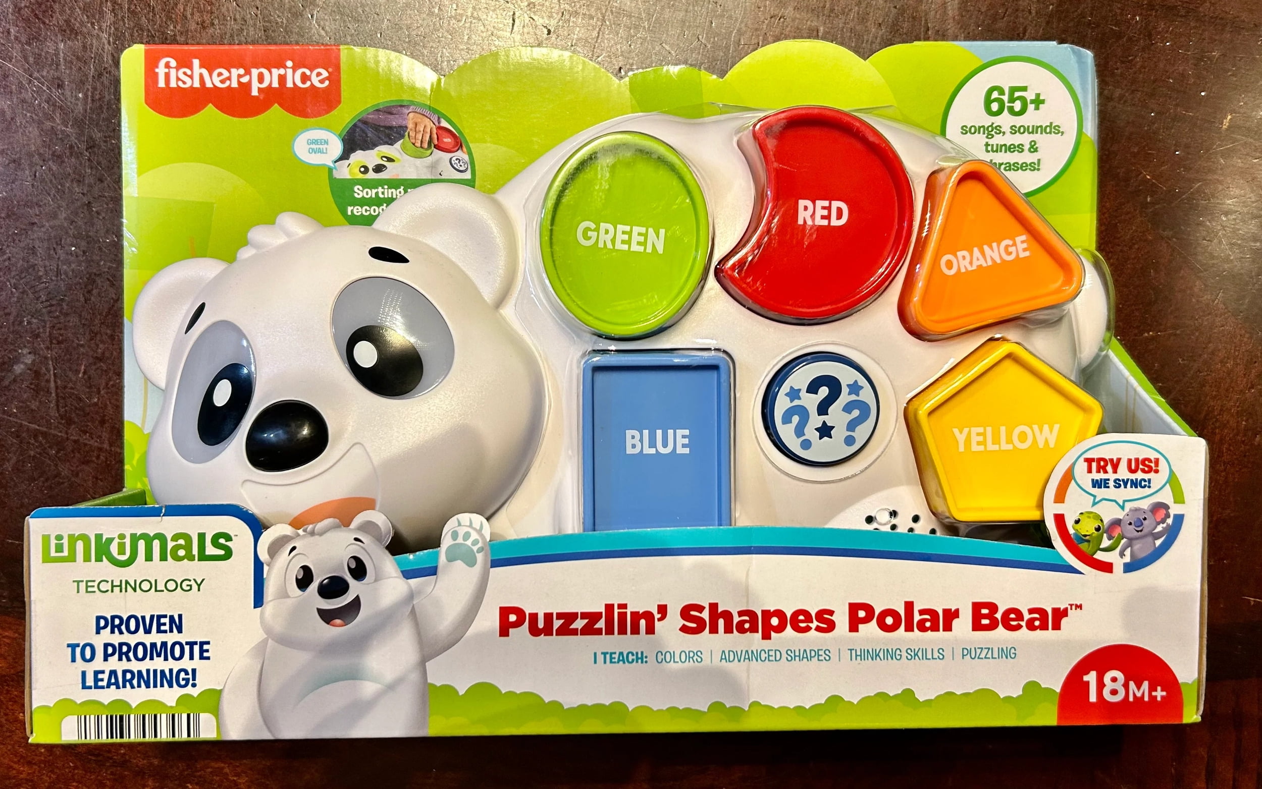 Picture of Fisher-Price HFT75 Fisher-Price Linkimals Puzzlin&apos; Shapes Polar Bear