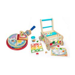 Picture of Melissa & Doug 33018-30732-KIT Blues Clues & You Wooden Birthday Party Play Set with Wooden Shape Sorting Grocery Cart
