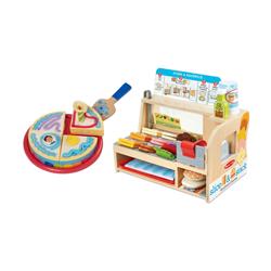 Picture of Melissa & Doug 33018-31650-KIT Blues Clues & You Wooden Birthday Party Play Set with Slice & Stack Sandwich Counter
