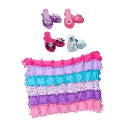 Picture of Melissa & Doug 8544-8561-KIT Dress-Up Shoes - Role Play Collection with Created by Me - Flower Fleece Quilt