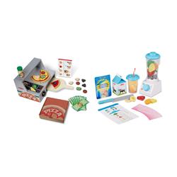 Picture of Melissa & Doug 9465-9841-KIT Top & Bake Pizza Counter with Smoothie Maker Blender Set