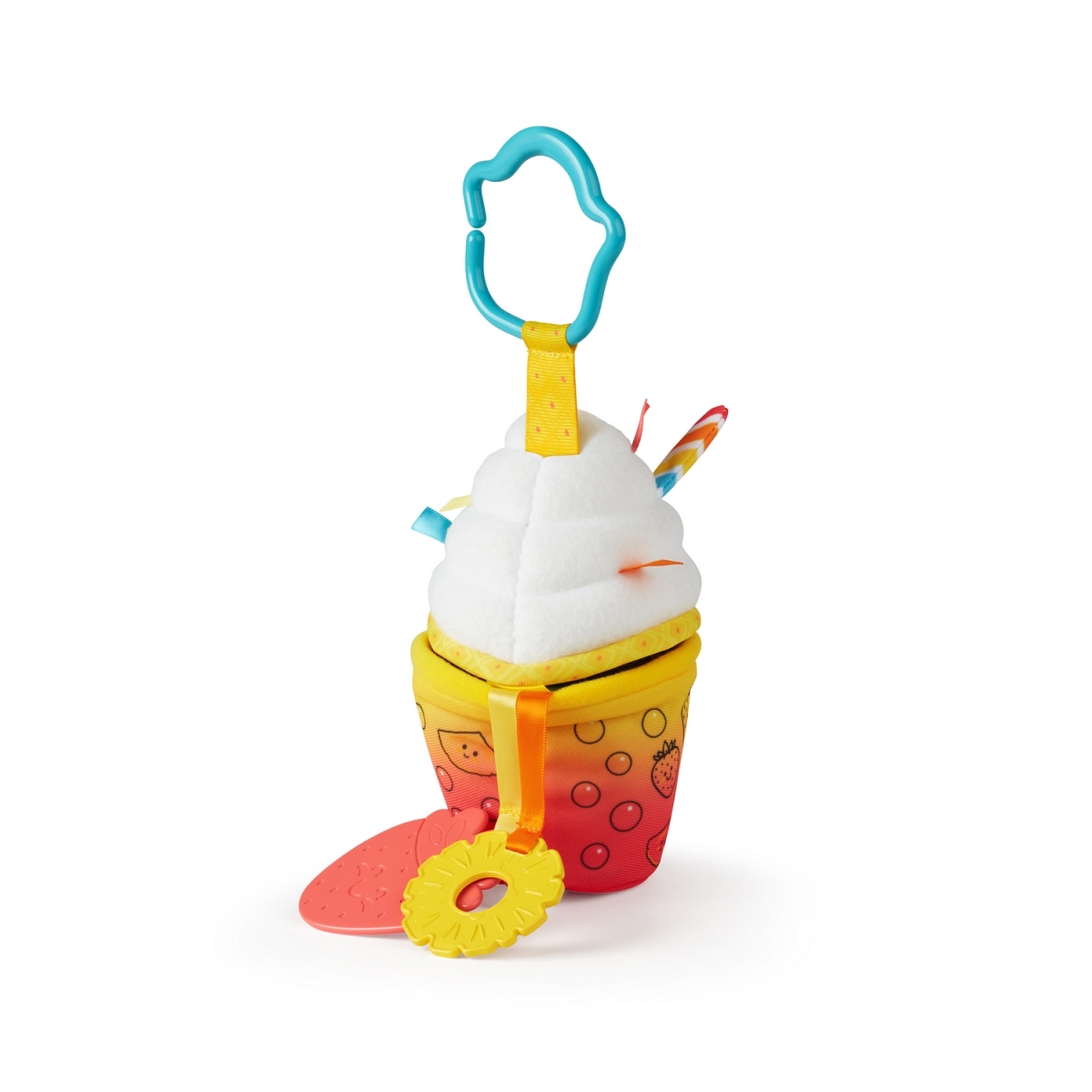 30744  Multi-Sensory Bubble Tea Take-Along Clip-On Infant Toy