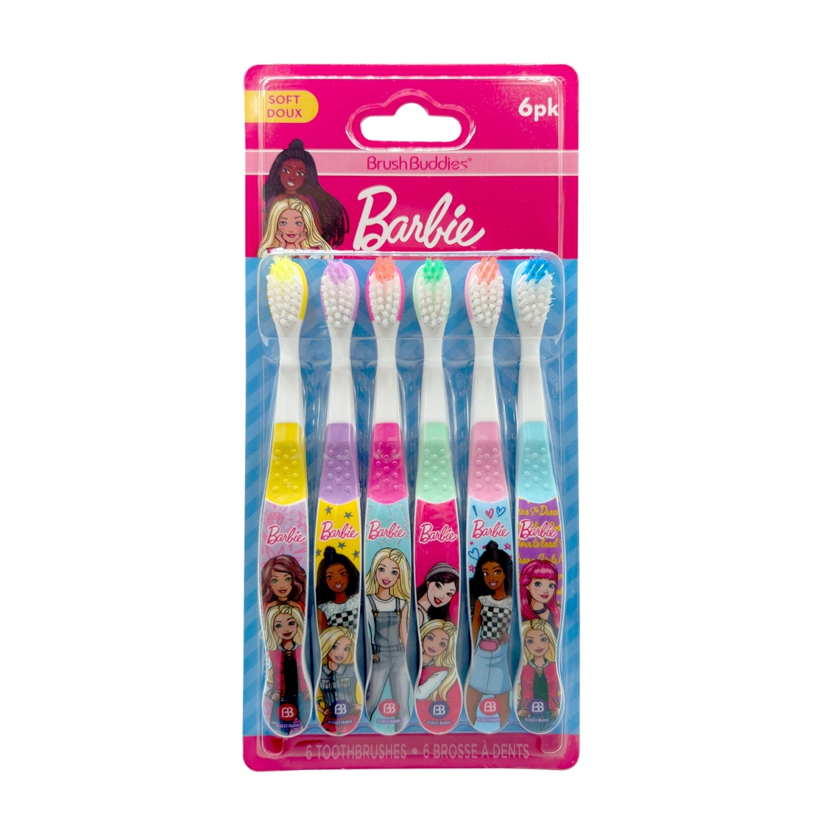70212-24  BarbieToothbrush, 6 pack