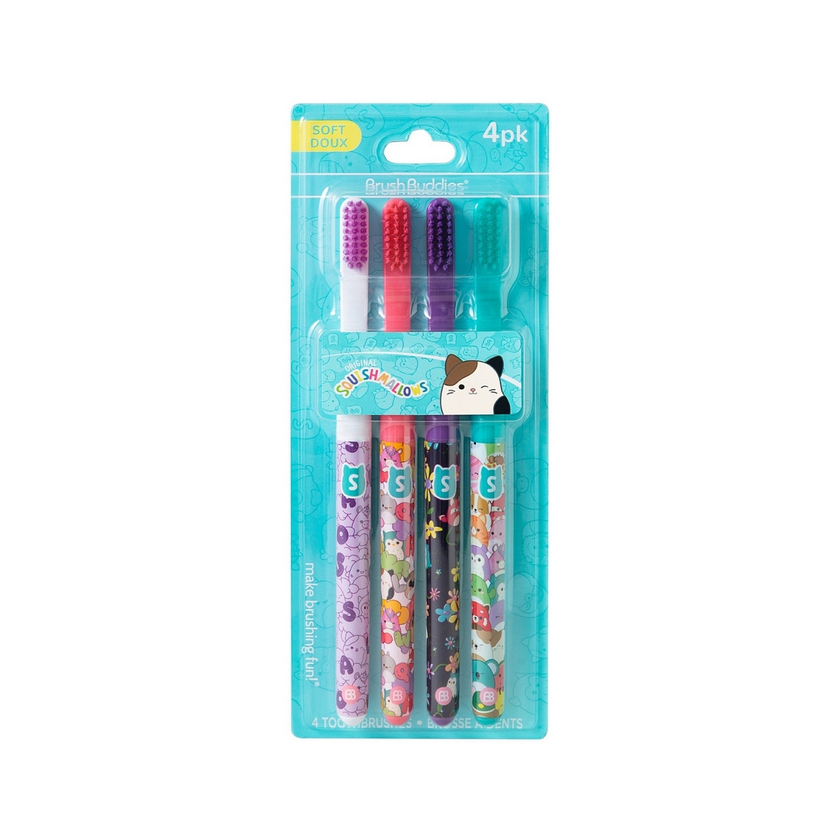 32739  Squishmallows Toothbrush, 4 pack