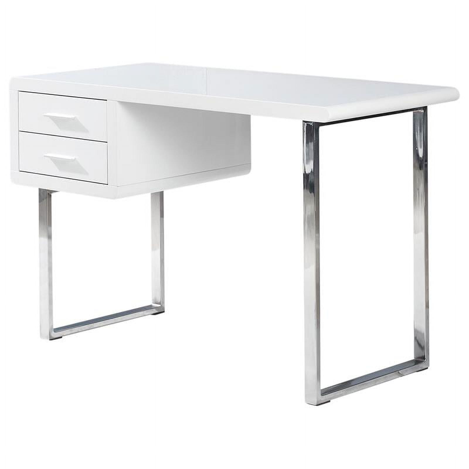 Picture of Best Master Furniture BA102 Modern Computer Desk&#44; White