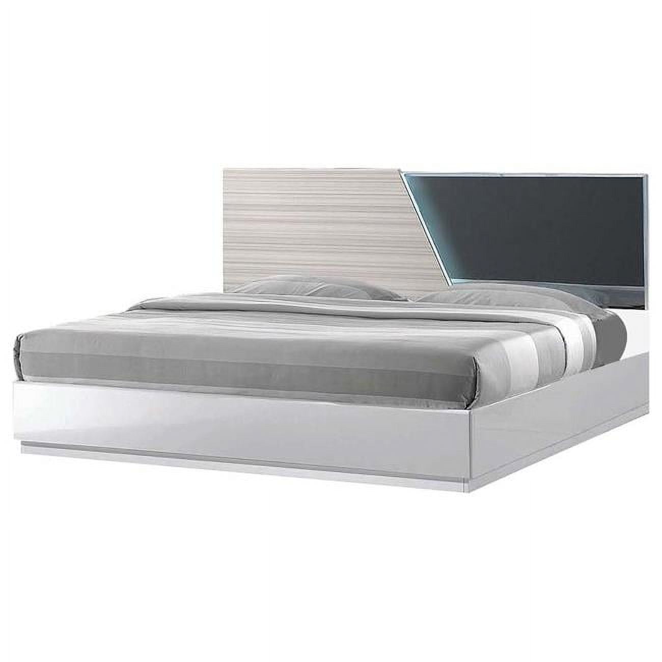 Manchester Platform Queen Bed, Zebra Grey