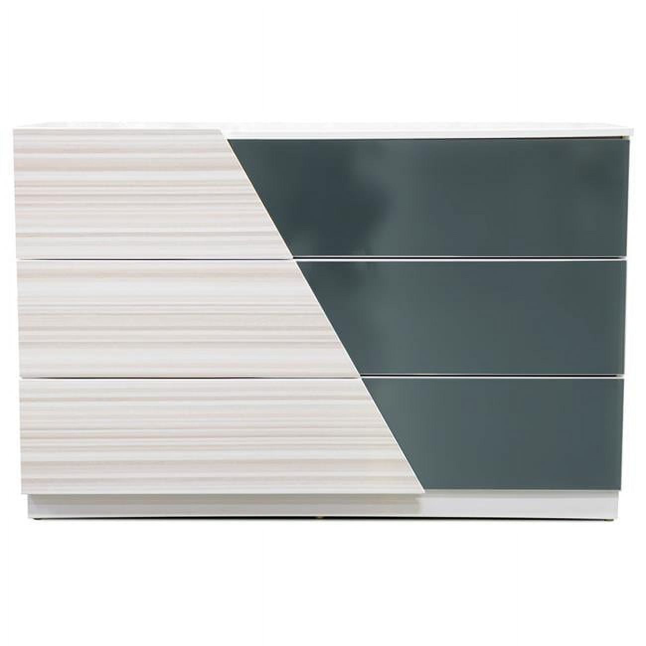 Manchester 3 Drawer Dresser, Zebra Grey
