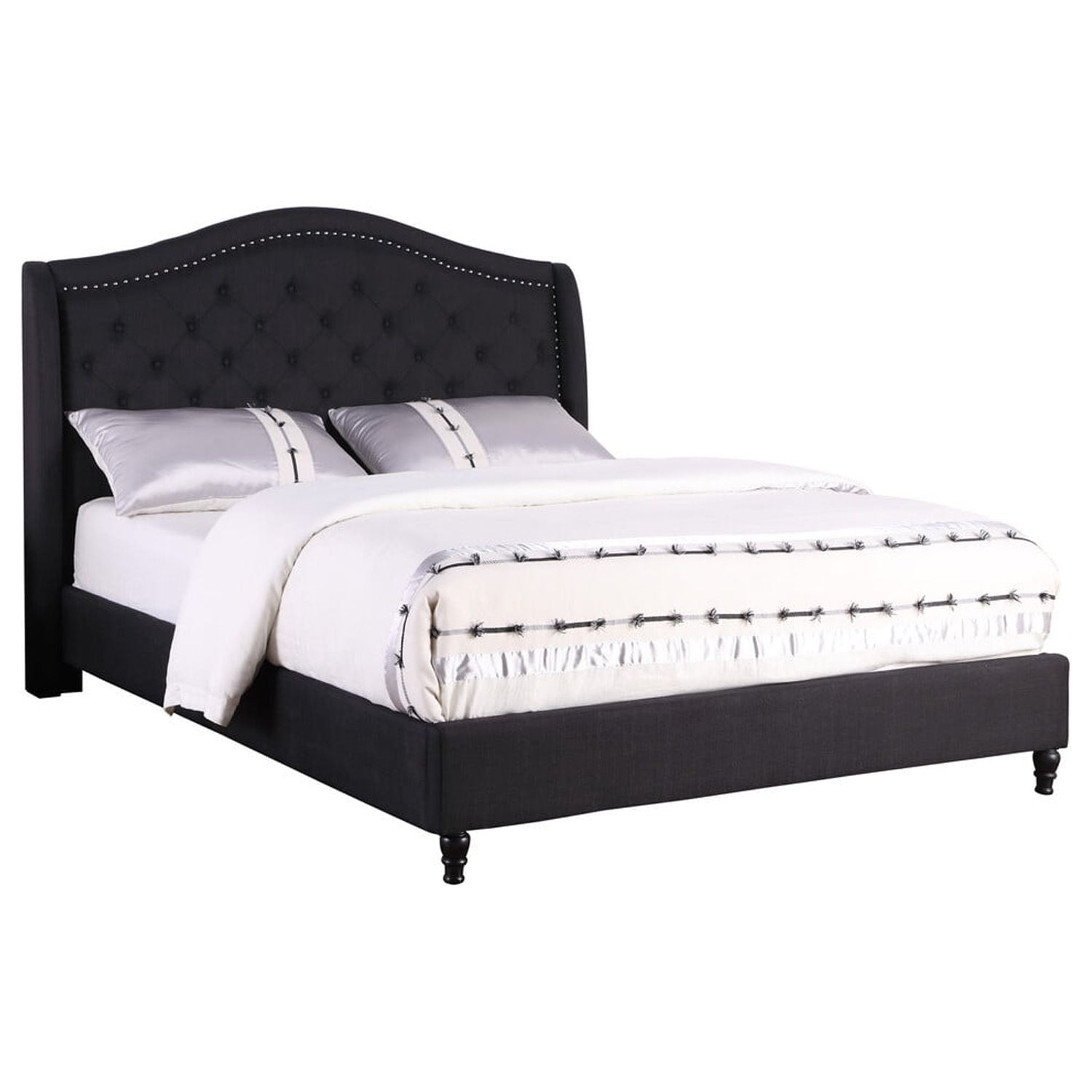 Best Master Furniture YY131 Black Q Bed