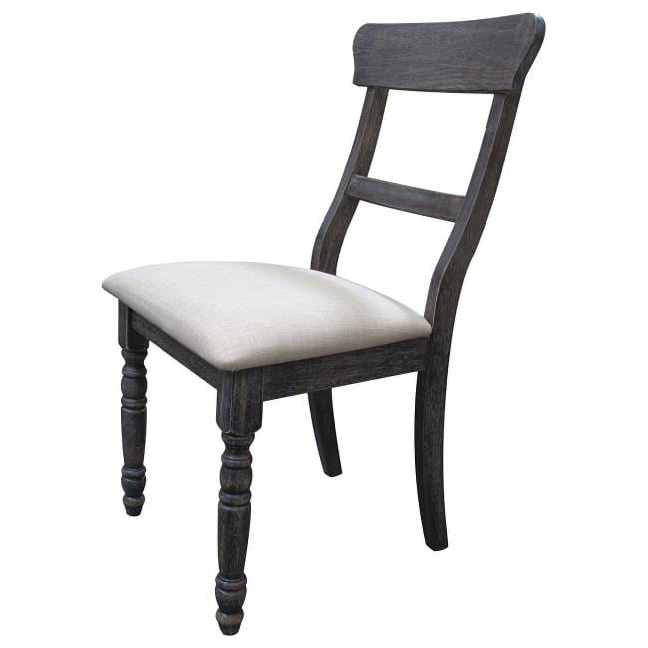 Selena Transitional Side Chairs, Weathered Grey - Set of 2