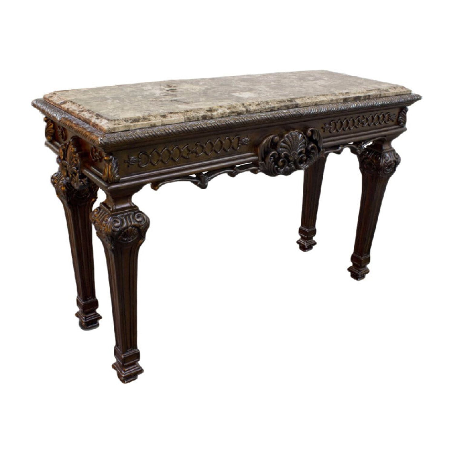 Picture of Best Master Furniture T388 Sofa Table Elizabeth Traditional Sofa Table, Cherry