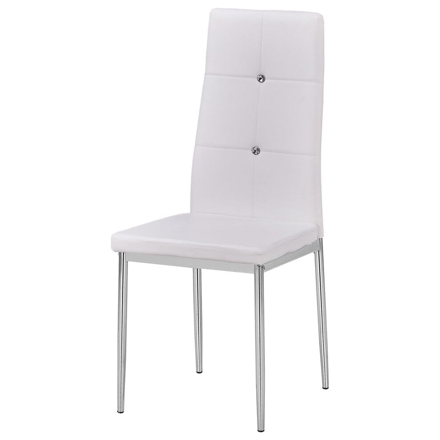 Picture of Best Master Furniture T246 White Trina Modern Living Side Chairs, White - Ste of 2