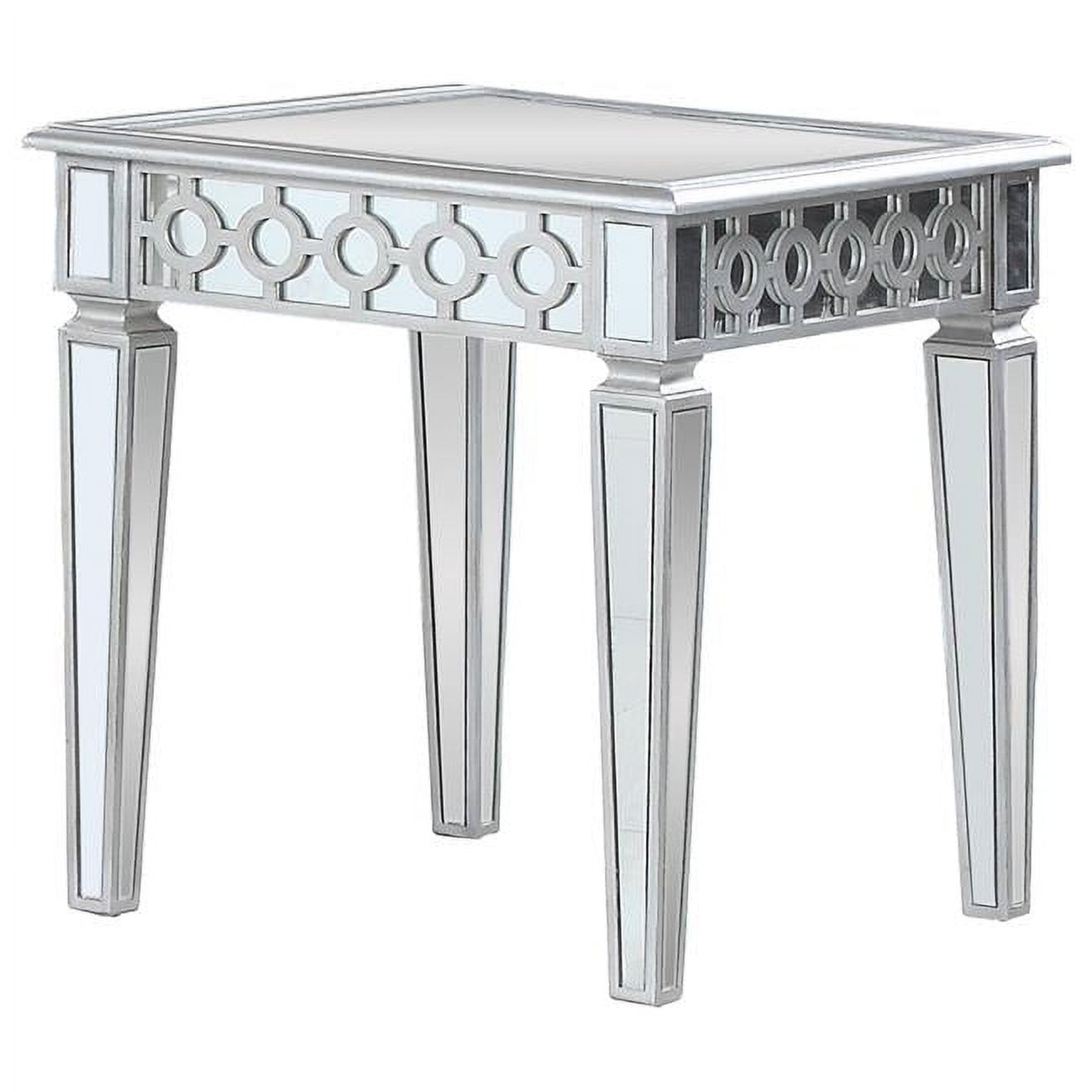 Picture of Best Master Furniture T1840 End Table Sophie Silver Mirrored End Table