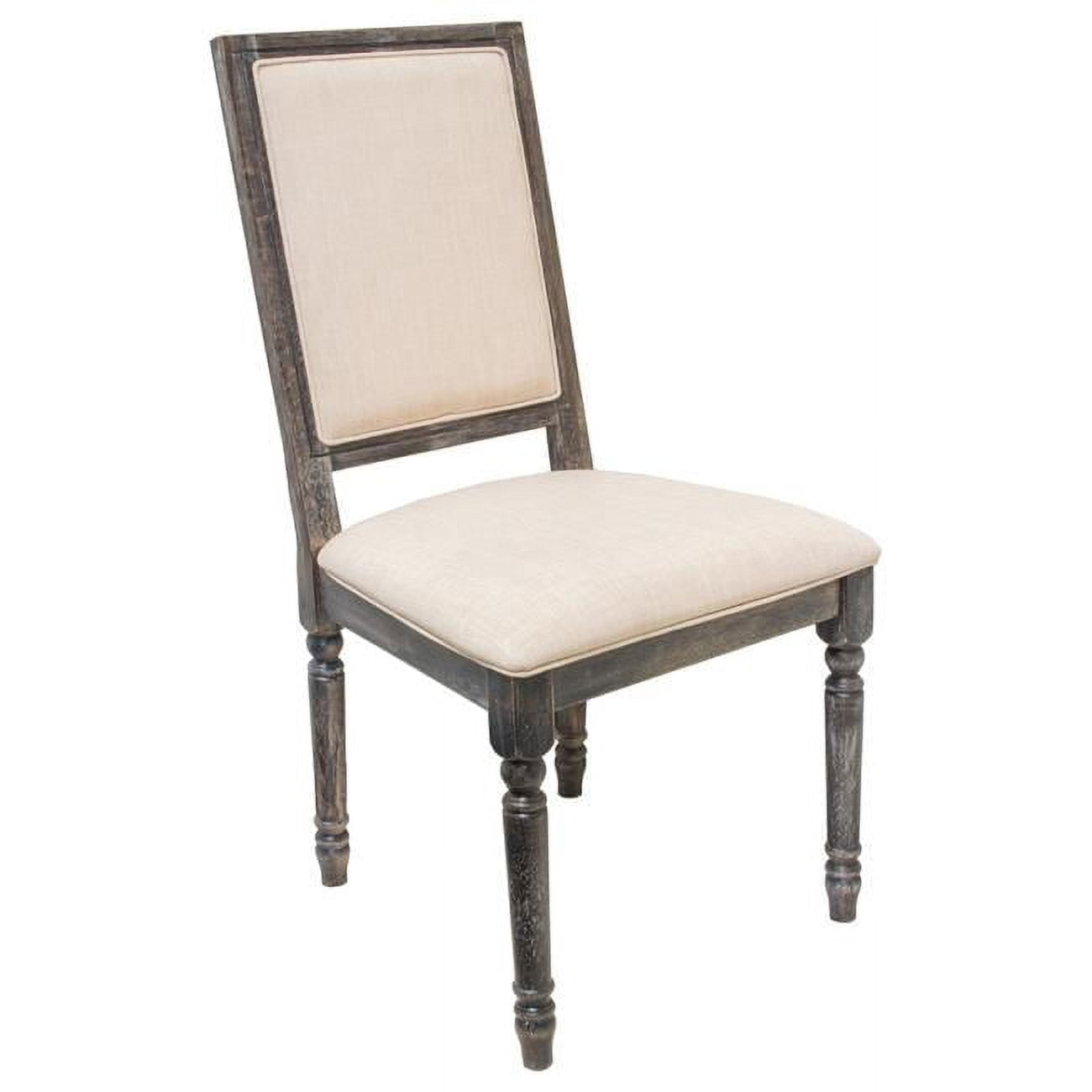 Lisa Rustic Smoked Gray Dining Chairs - Set of 2