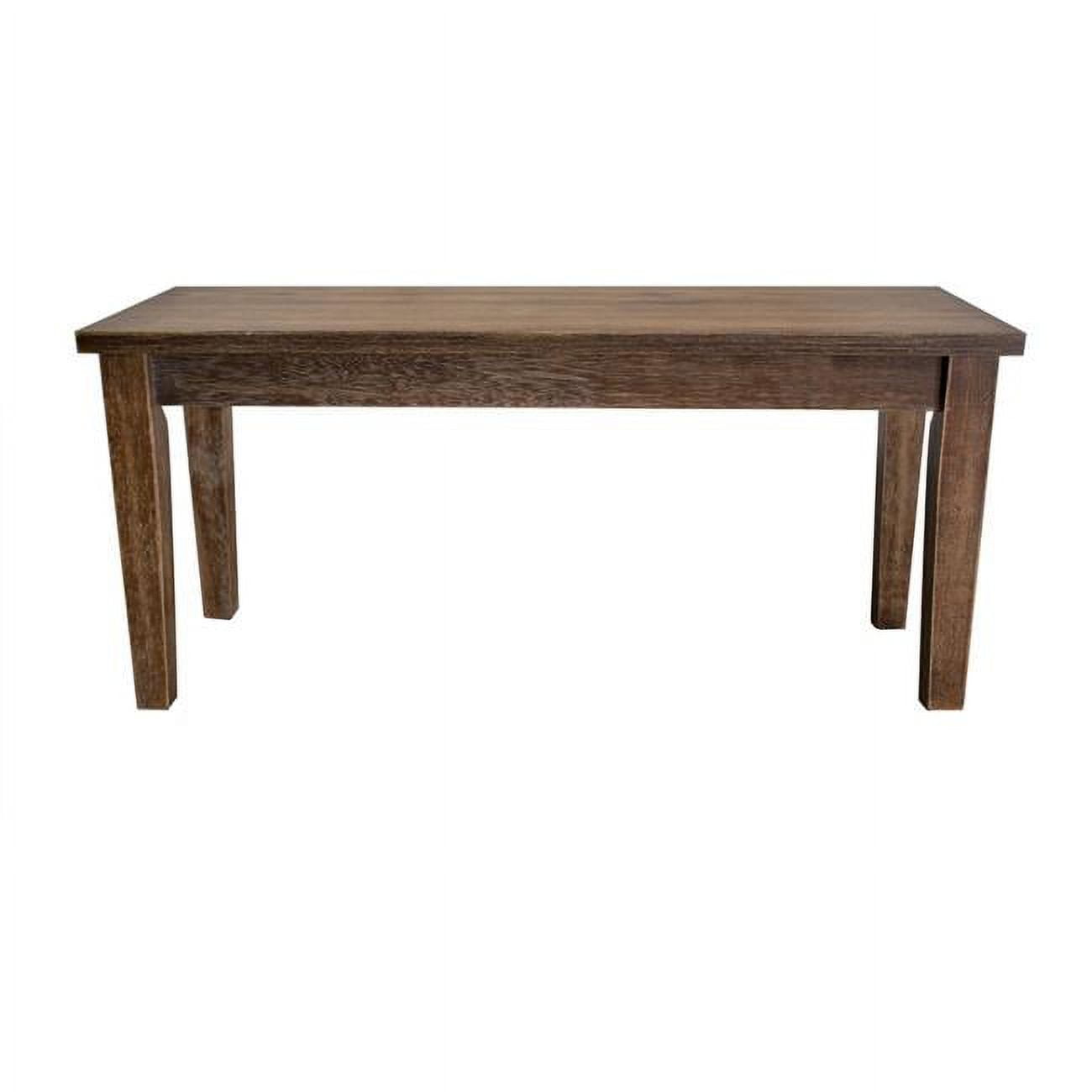 Picture of Best Master Furniture Mindy Bench Only Mindy Transitional Antique-Style Natural Oak Dining Room Bench