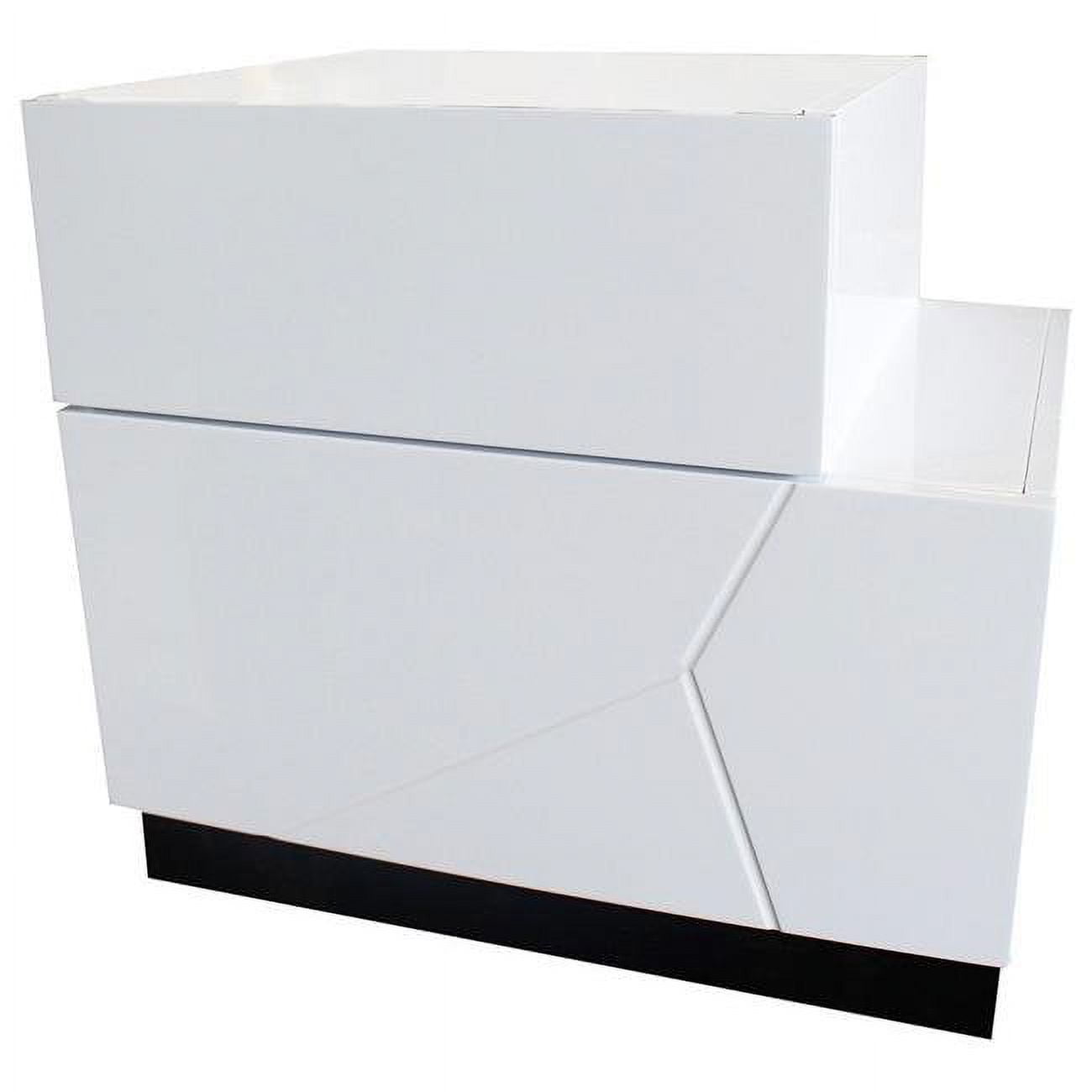 Berlin Modern White & Black Right Facing Nightstand