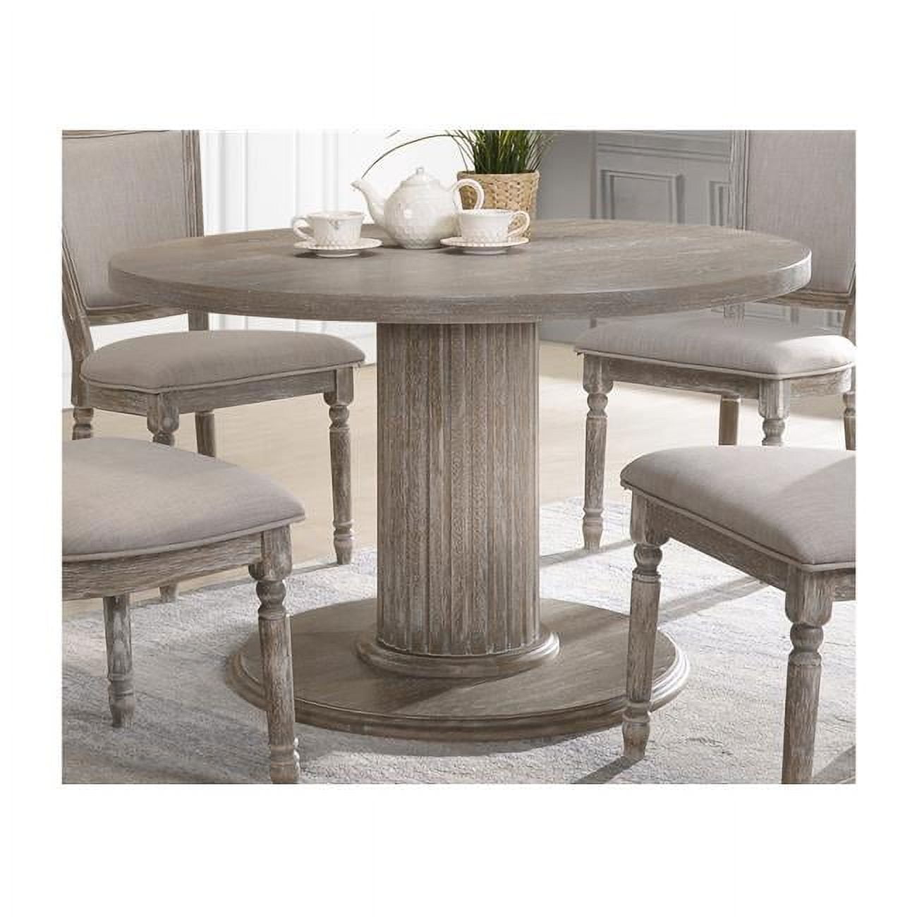 Picture of Best Master Furniture Jessica Dinette Table Jessica Vintage Grey Round Dinette Table