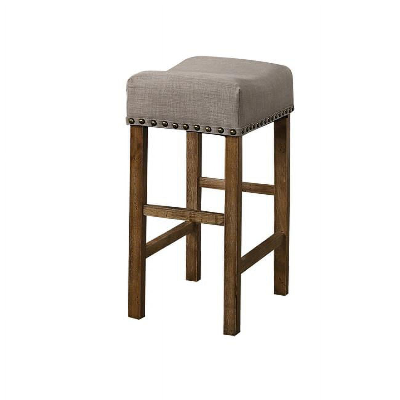 Janet Counterheight Stools Janet Driftwood Transitional Counter Height Stool - Set of 2