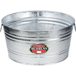 Picture of Behrens 2 15 gal Hot Dipped Galvanized Round Wash Tub