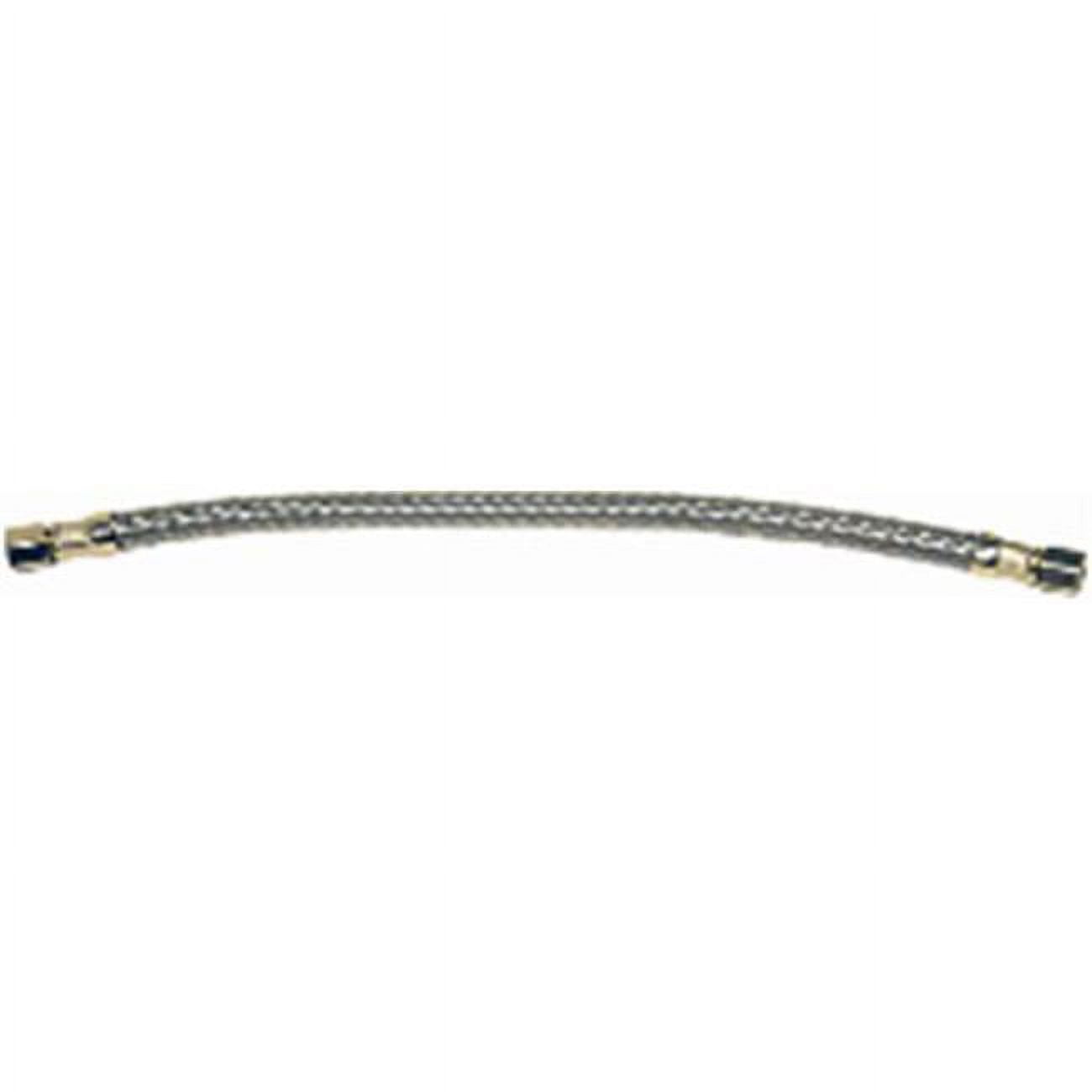 Stainless Steel Ice Maker Connector, 0.25 x 0.25 x 96 in.