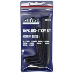 Picture of Eklind Tool 69210 L-Hex Key Metric Set, Black Oxide - 10 piece