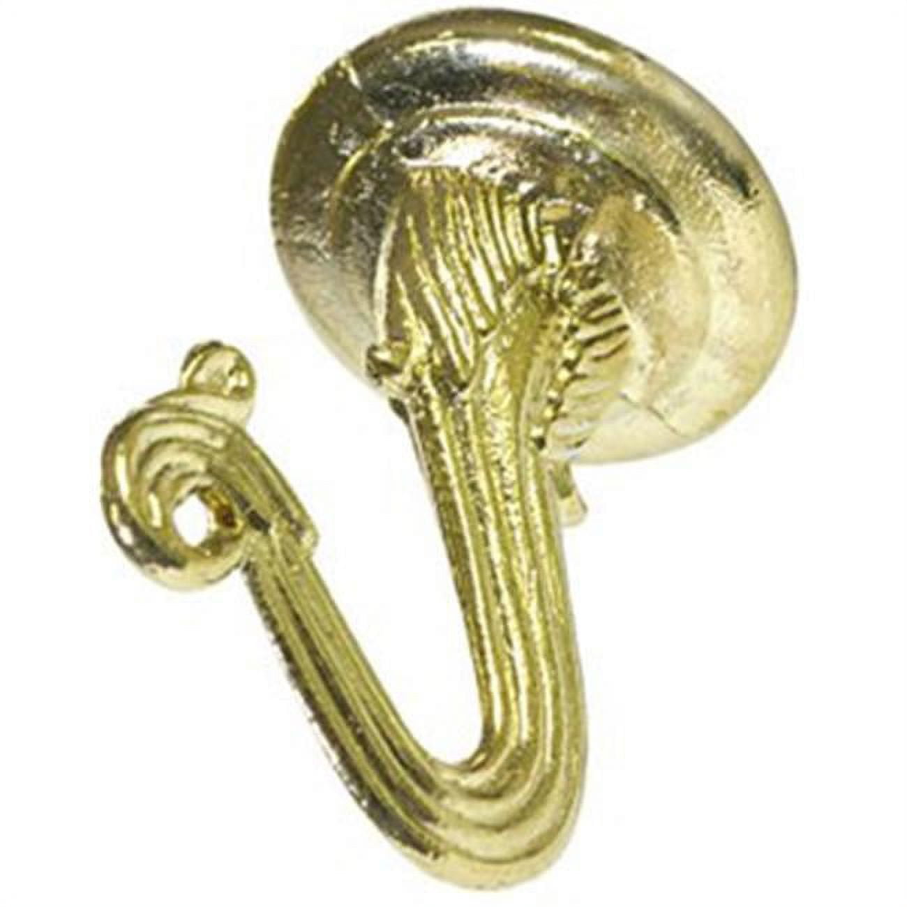 Antique Brass Swag Hooks, 2 Count