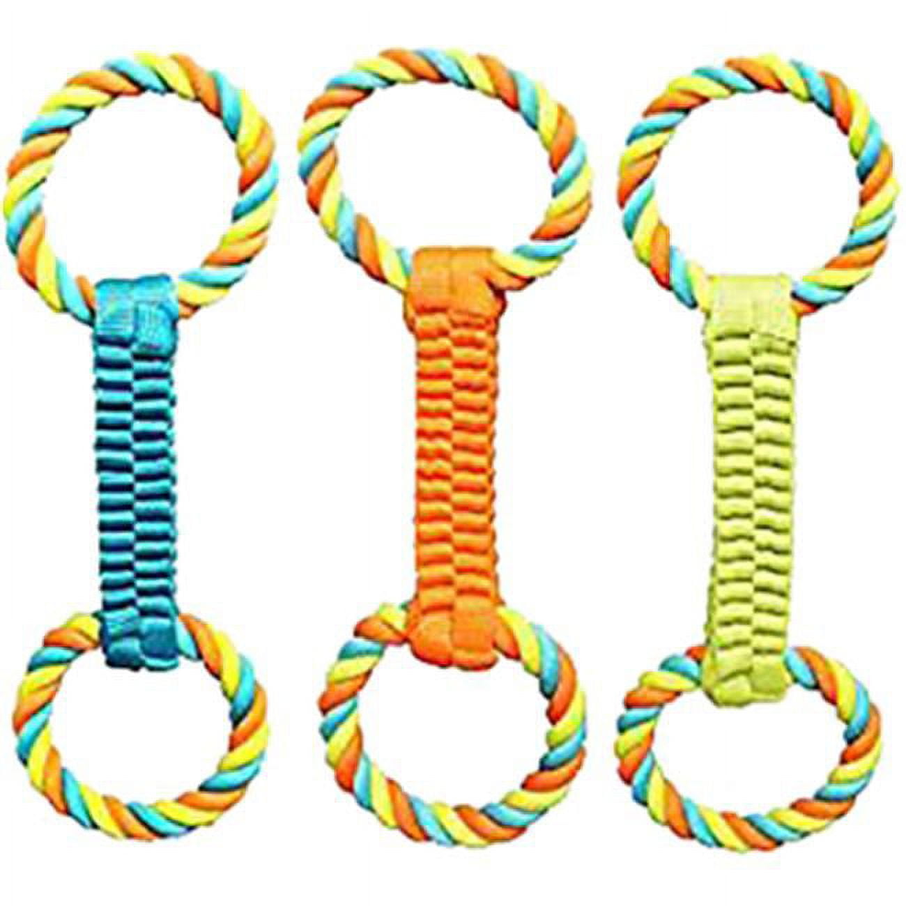 Picture of Boss Pet WB15526 Weave & Rope Tug Dog Toy