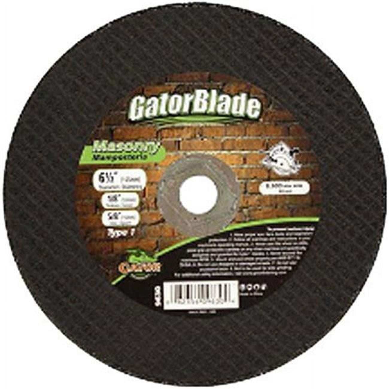 Gator 6-1/2 in. D X 5/8 in. X 1/8 in. thick Aluminum Oxide/Silicon Carbide Type 1 Masonry Cutting Wh