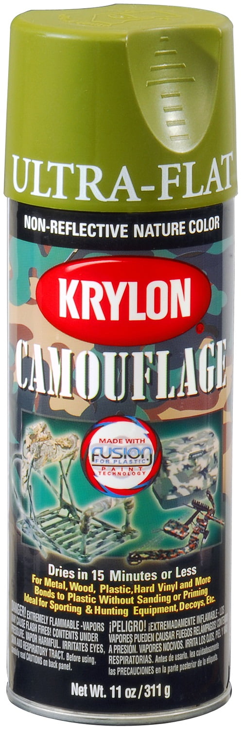 11 oz Camouflage Spray Paint, Wood Light Green