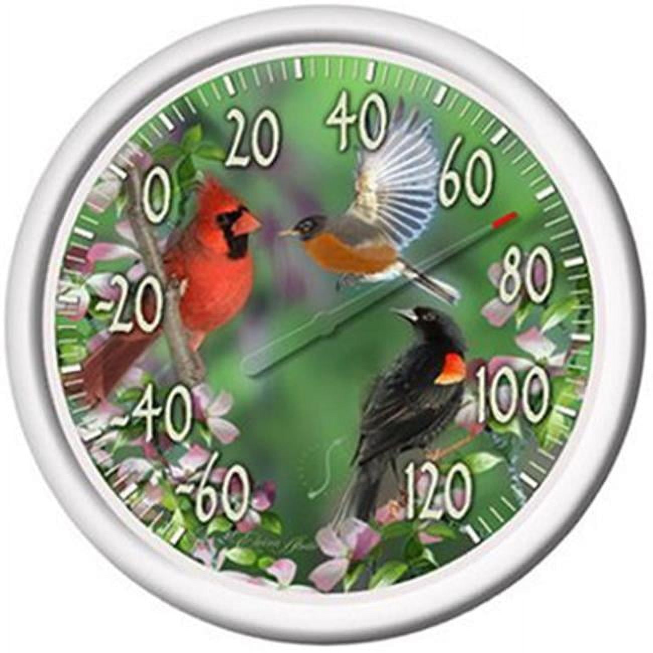 6774 Spring Birds Outdoor Thermometer