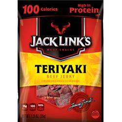 Picture of Jack Links 10000008424 1.25 oz Teriyaki Beef Jerky Meat Snacks - Pack of 10