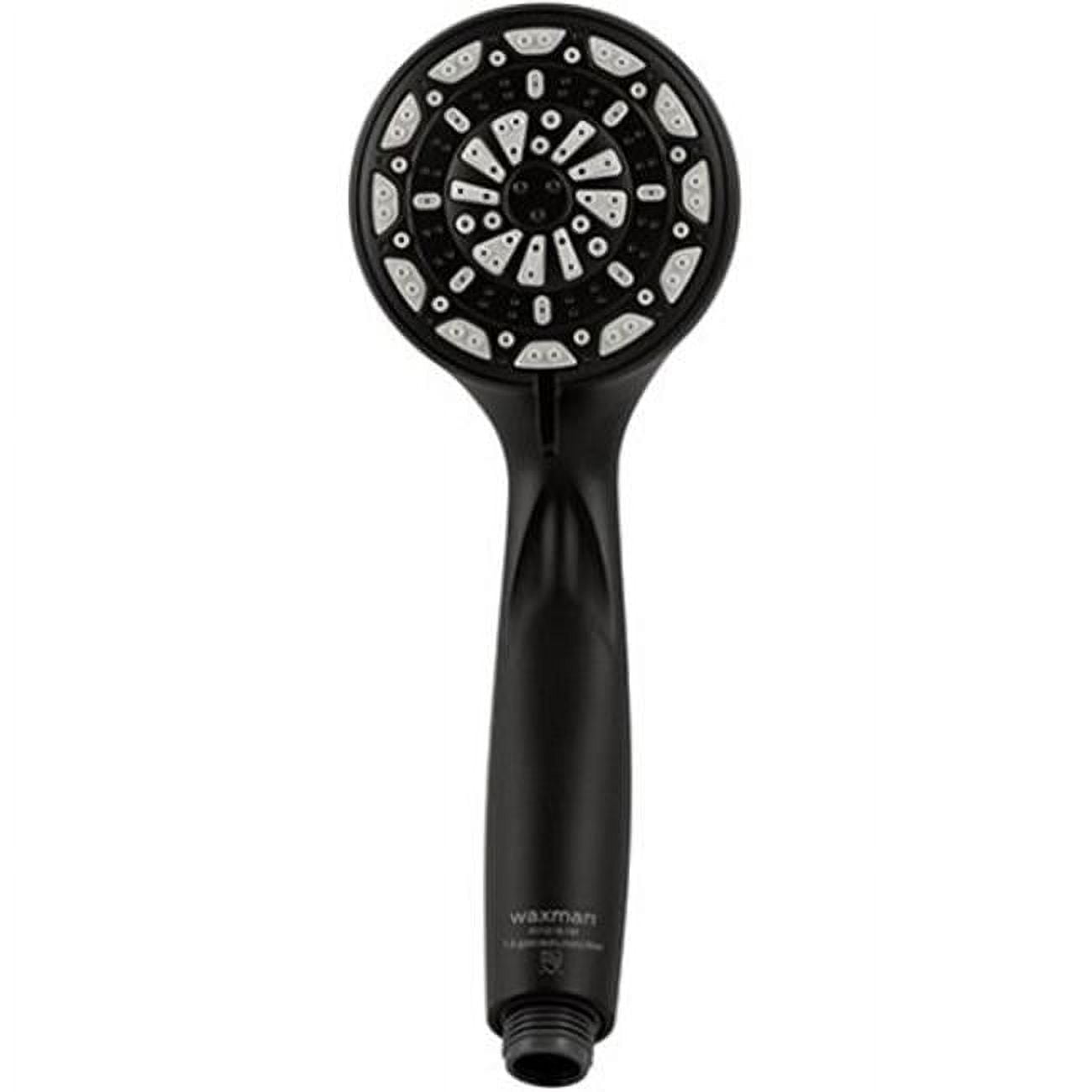 Picture of Waxman Consumer Products 8364013 6 Position Handheld Shower Head, Matte Black