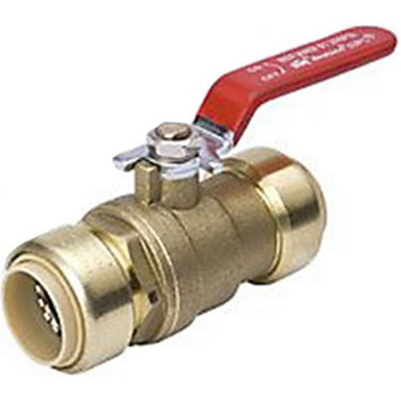 0.75 in. Brass Push on Ball Valve