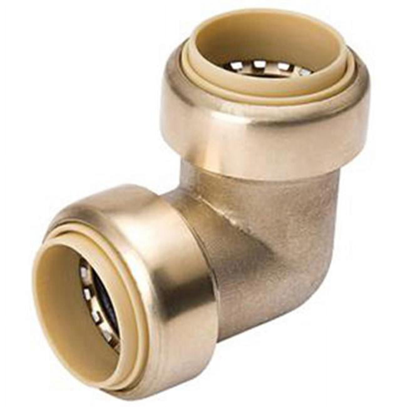 0.75 x 0.5 in. Push Brass Elbow