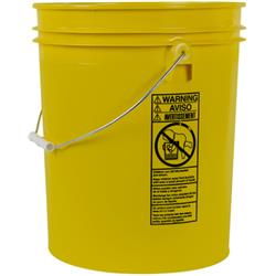 Picture of Berry Plastics 5LHV-YE 5 gal Utility Pail with Lid&#44; Yellow