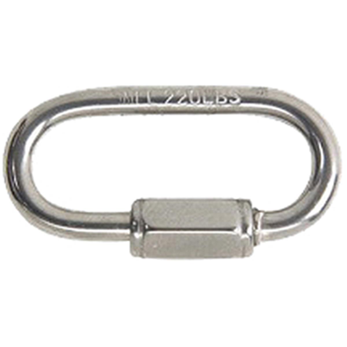 T7630506 0.13 in. Stainless Steel Quick Chain Link, Polished