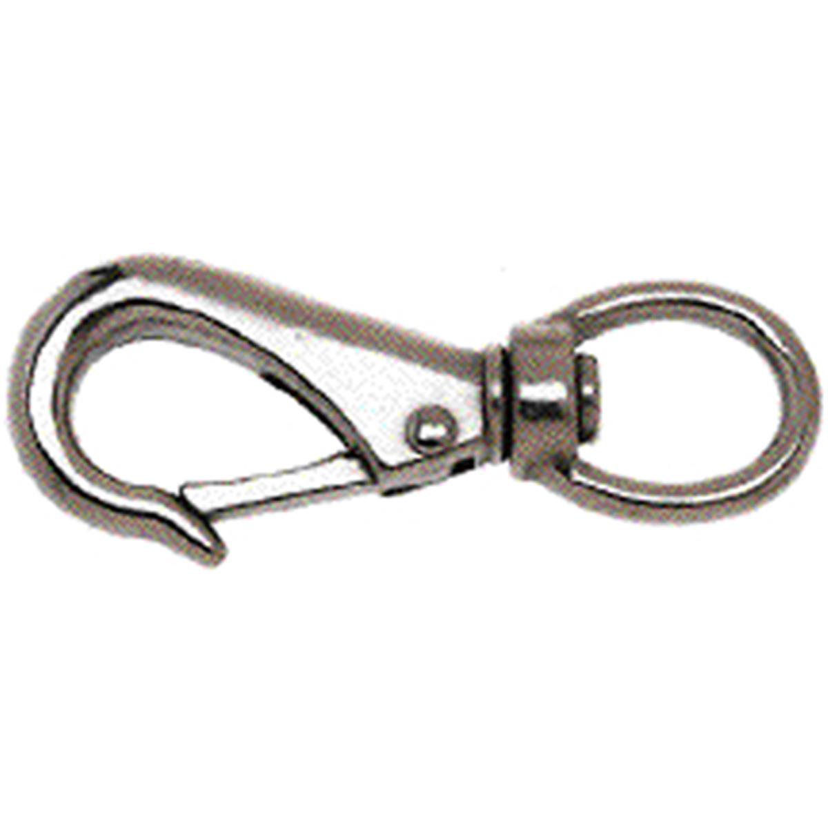 0.69 in. Stainless Steel Round Eye Swivel Quick Snap