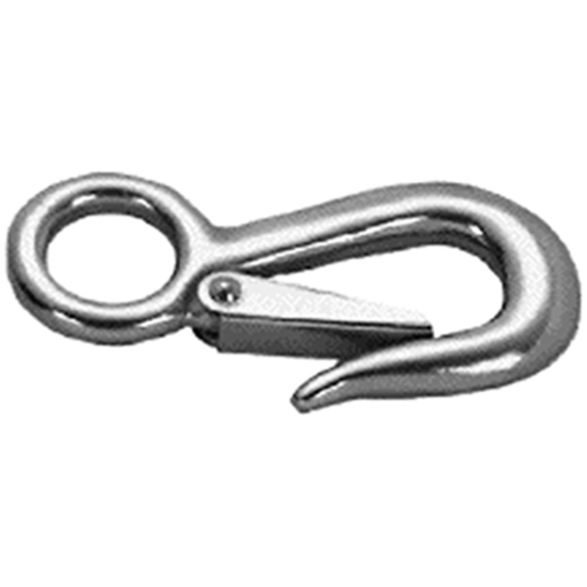 0.75 in. Stainless Steel Rigid Round Eye Hook Snap